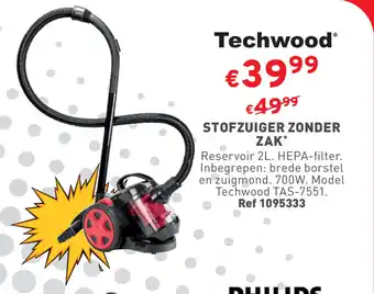Trafic STOFZUIGER ZONDER ZAK aanbieding