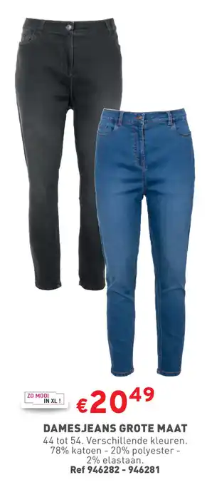 DAMESJEANS GROTE MAAT