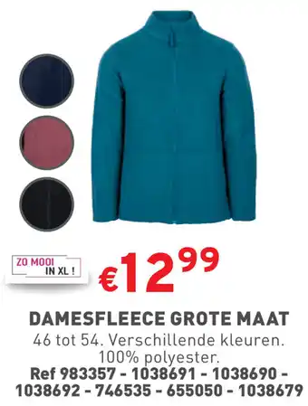Trafic DAMESFLEECE GROTE MAAT aanbieding