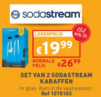 SET VAN 2 SODASTREAM KARAFFEN