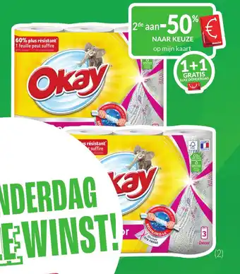 Intermarché Okay Keukenpapier Zonder tube wit aanbieding