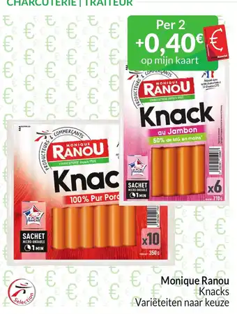 Intermarché Monique Ranou Knacks aanbieding