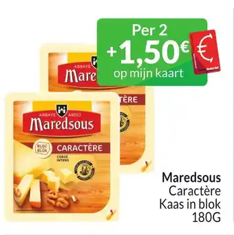 Intermarché Maredsous Caractère Kaas in blok 180G aanbieding
