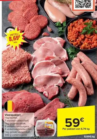 Carrefour Vleespakket aanbieding