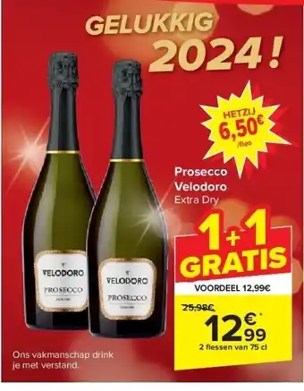 Carrefour Prosecco velodoro aanbieding