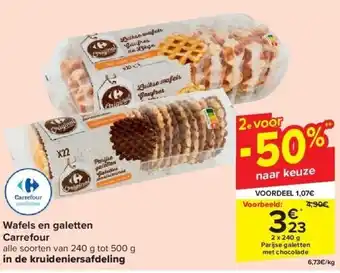 Carrefour Wafels en galetten carrefour aanbieding