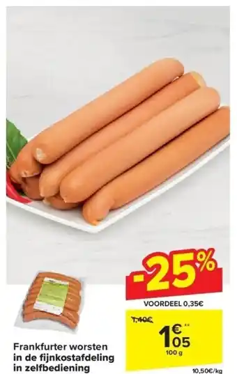 Carrefour Frankfurter worsten aanbieding