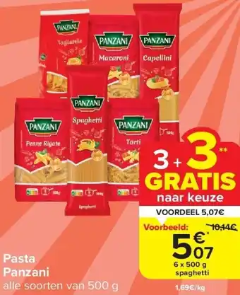Carrefour Pasta panzani aanbieding