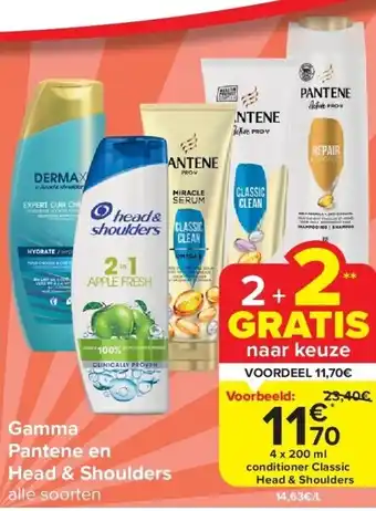 Carrefour Gamma pantene en head & shoulders aanbieding
