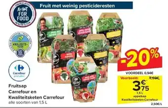 Carrefour Fruitsap carrefour en kwaliteitsketen carrefour aanbieding