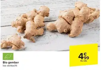 Carrefour Bio gember aanbieding