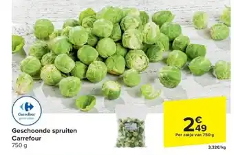 Carrefour Geschoonde spruiten carrefour aanbieding
