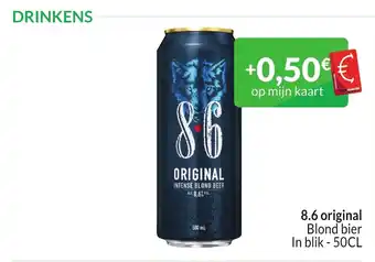 Intermarché 8.6 original Blond bier In blik - 50CL aanbieding