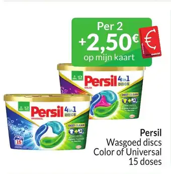 Intermarché Persil Wasgoed discs Color of Universal 15 doses aanbieding