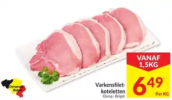 Intermarché Varkensfilet-koteletten aanbieding