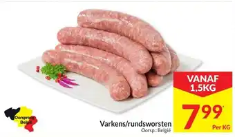 Intermarché Varkens / rundsworsten aanbieding