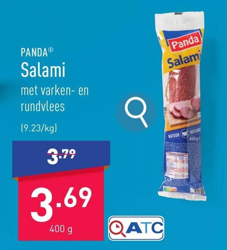 Salami 400g promotie bij ALDI