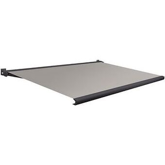 Brico Domasol zonnetent elektrisch met afstandsbediening ’Factor 20-A’ grijs 500 x 250 cm aanbieding