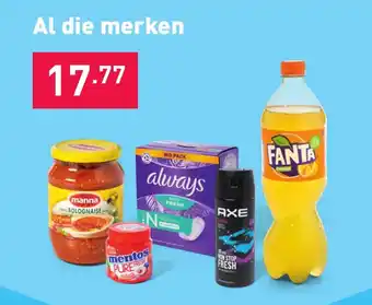 ALDI Al die merken aanbieding