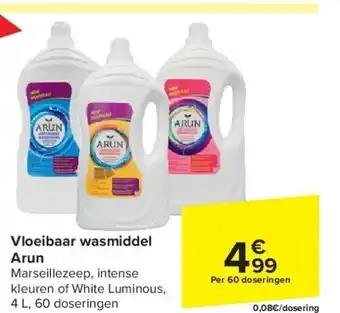 Carrefour Vloeibaar wasmiddel arun aanbieding