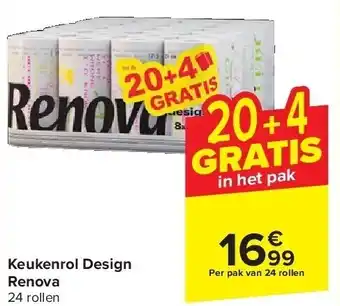 Carrefour Keukenrol design renova aanbieding