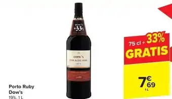 Carrefour Porto ruby dow’s aanbieding
