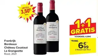 Carrefour Frankrijk bordeaux château coustaut la grangeotte aanbieding