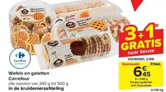 Carrefour Wafels en galetten carrefour aanbieding