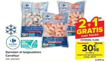 Carrefour Garnalen of langoustines carrefour aanbieding