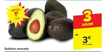 Carrefour Eetklare avocado aanbieding