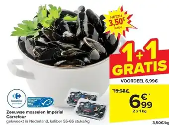 Carrefour Zeeuwse mosselen impérial carrefour aanbieding