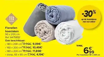 Carrefour Flanellen hoeslaken aanbieding