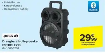 Carrefour Draagbare trolleyspeaker pstrolly18 aanbieding