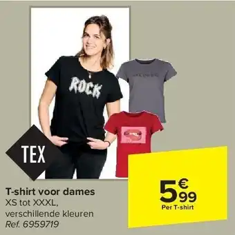 Carrefour T-shirt voor dames aanbieding