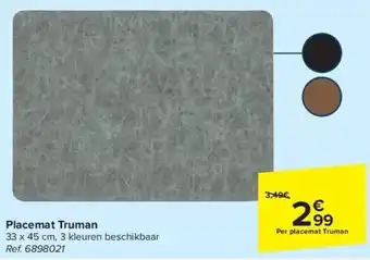 Carrefour Placemat truman aanbieding