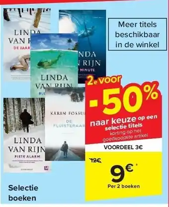 Carrefour Selectie boeken aanbieding