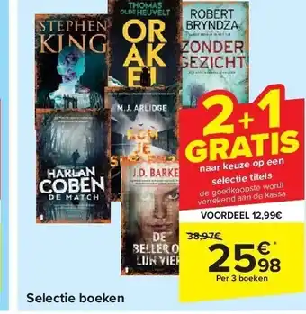 Carrefour Selectie boeken aanbieding