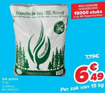 Carrefour Zak pellets aanbieding