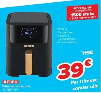 Carrefour Friteuse zonder olie aanbieding