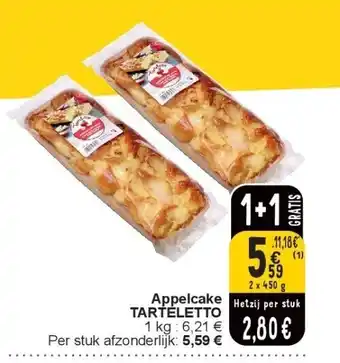 Appelcake tarteletto