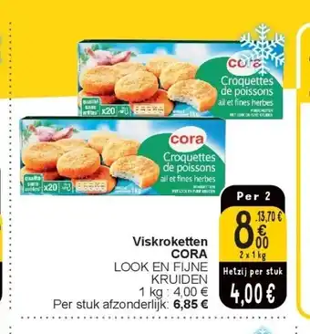 Cora Viskroketten cora aanbieding