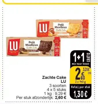 Cora Zachte cake lu aanbieding
