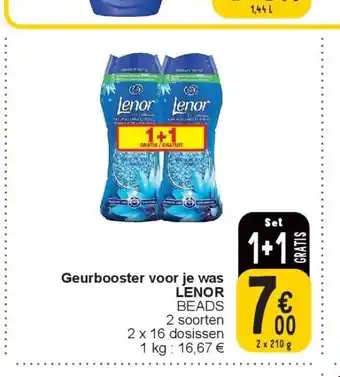 Cora Geurbooster voor je was lenor aanbieding