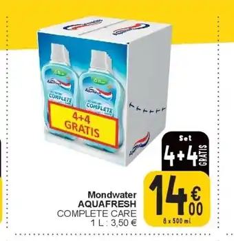 Cora Mondwater aquafresh aanbieding