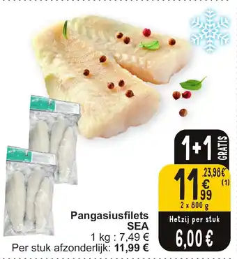 Cora Pangasiusfilets SEA 2 x 800g aanbieding