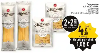 Cora Deegwaren LA MOLISANA 4 x 500g aanbieding