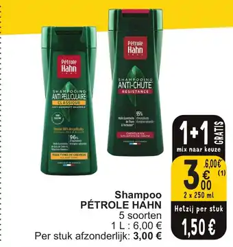 Cora Shampoo PÉTROLE HÄHN 2 x 250mL aanbieding