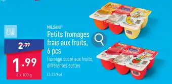 Petits fromages frais aux fruits, 6 pcs 6 x 100 g
