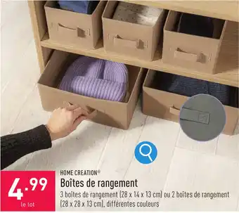 Boîtes de rangement