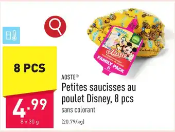 Petites saucisses au poulet Disney, 8 pcs 8 x 30 g
